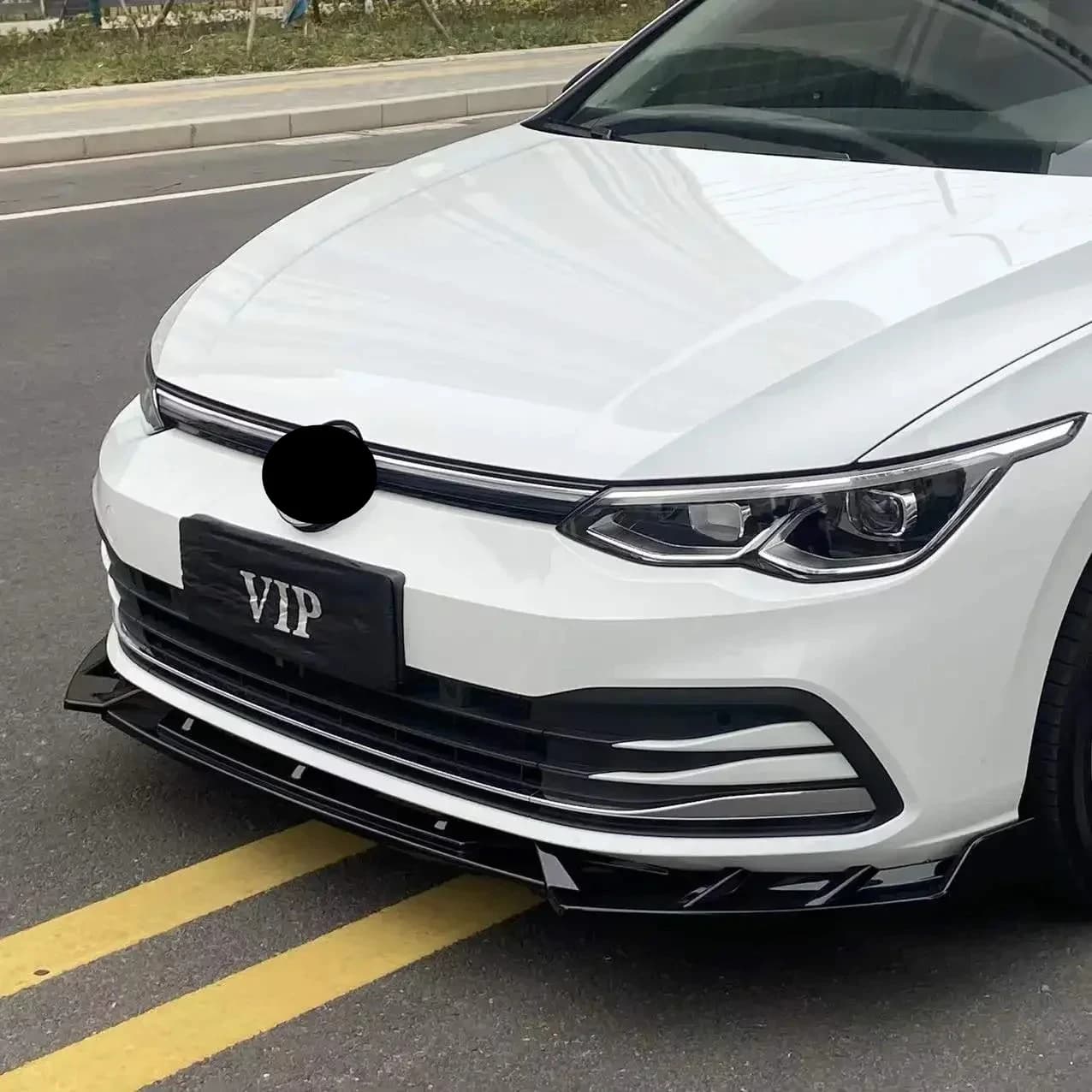 Pour Volkswagen VW Golf 8 MK8 Ⅷ R GTI GTD GTE 2019 à 2023, lèvre de pare-chocs avant, séparateur, sp