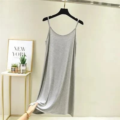 Robe Camisole en modal pour femmes, doublure intérieure, robe d'été, vêtements d'extérieur, gilet An