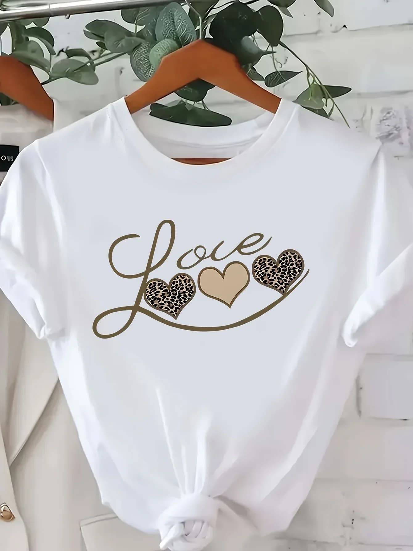 Avec couronne coeur conception toutes saisons tenue décontractée tenue décontracté femmes graphique 