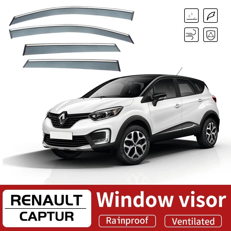 Pour RENAULT CAPTUR Kaptur 2015-2019 fenêtre de voiture visière auvent abris pare-brise fenêtre laté