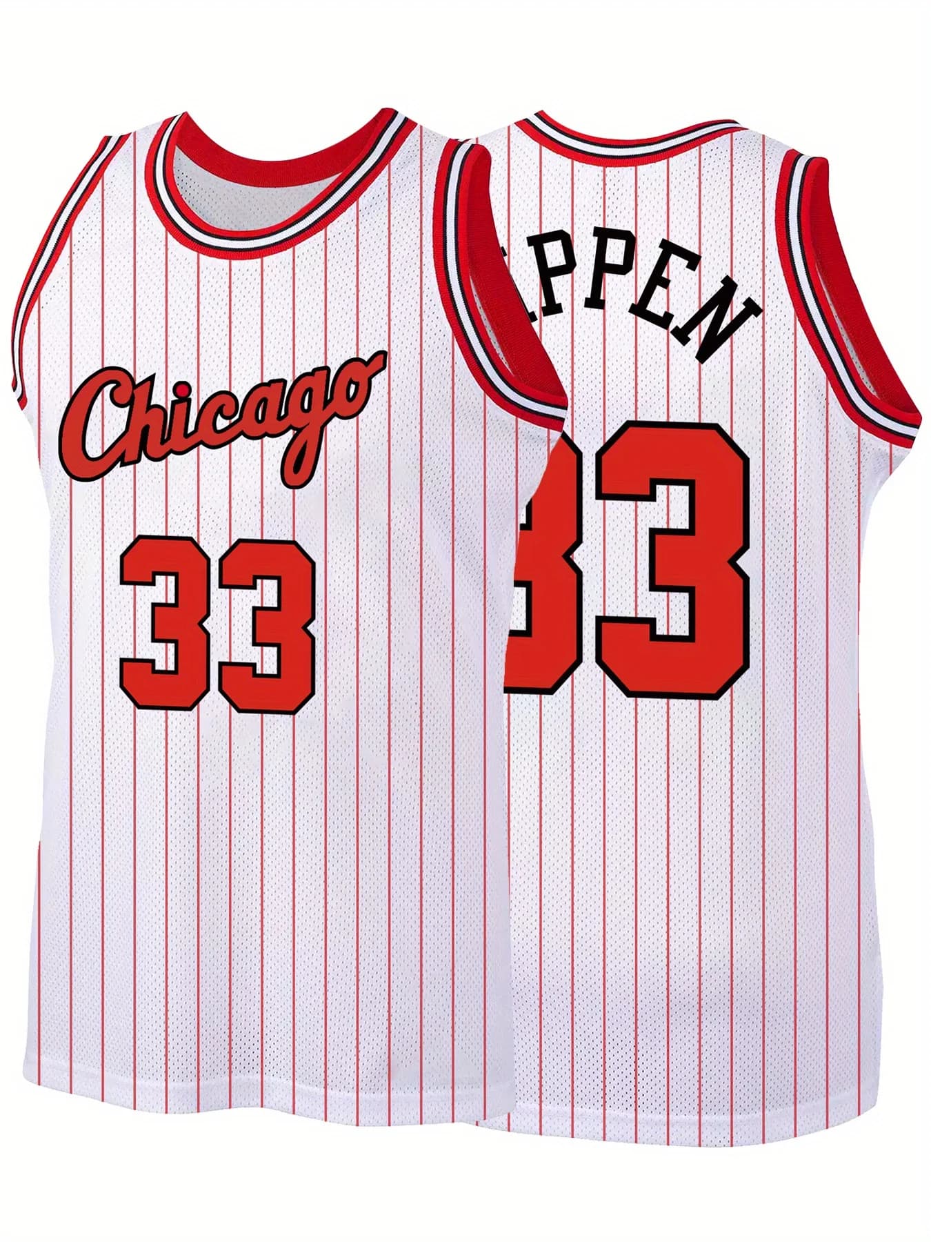 Maillot de basket-ball - Blanc avec accents verts Maillot idéal de sport respirant avec impressions