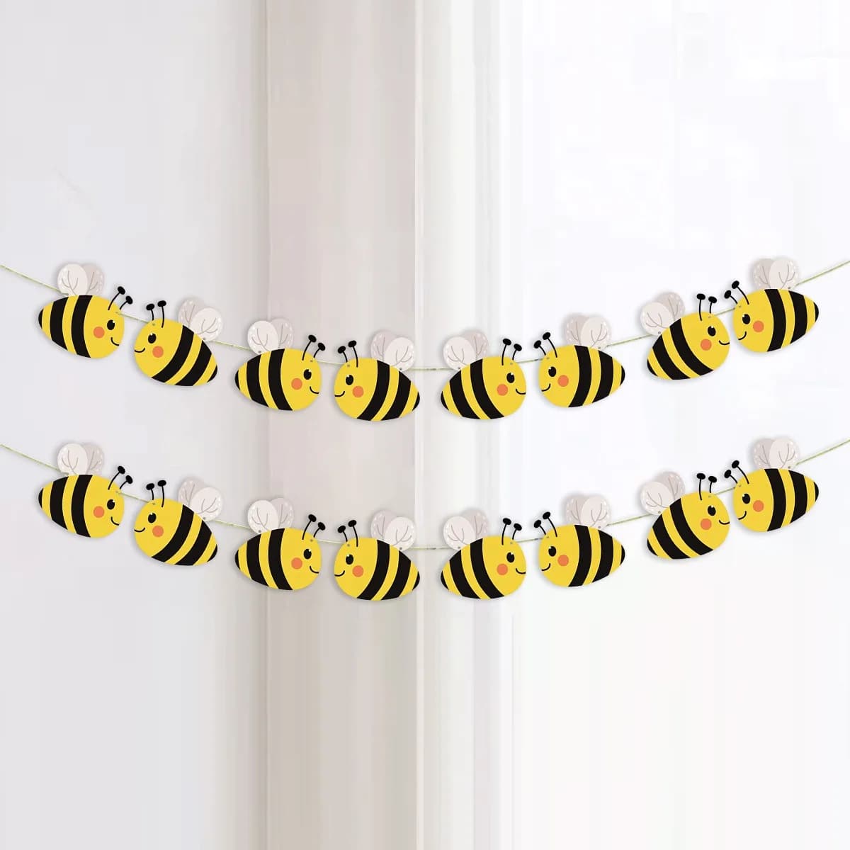 Décoration de fête avec bannière abeille, polyvalente pour anniversaires, célébrations saisonnières,
