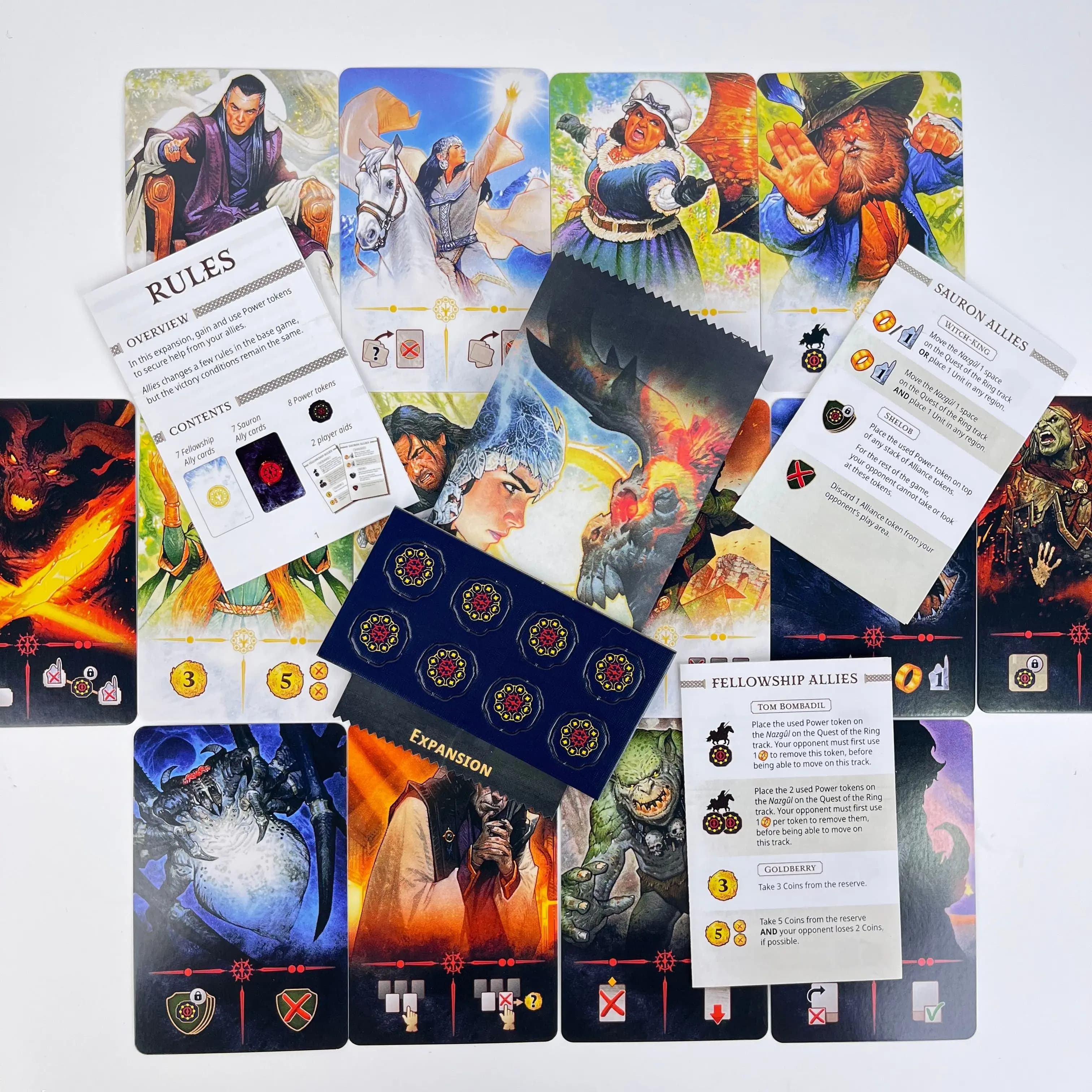 Extension de jeu de société – ALLIES DUEL MIDDLE EARTH | Version anglaise | Nouveau jeu requis :