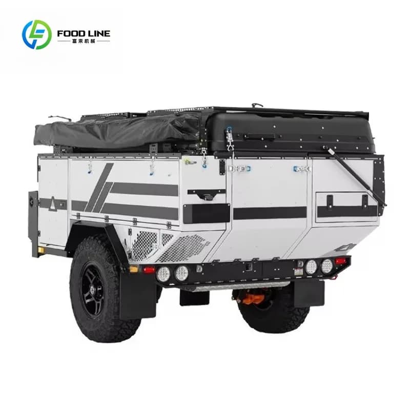 Mini camping-car tout-terrain personnalisé 230x185x94cm, remorque robuste, résistant aux intempéries