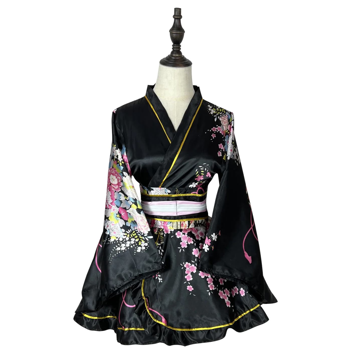 Robe Kimono traditionnelle japonaise pour femmes, Sakura Yukata Haori japonais Kawaii pour filles, C