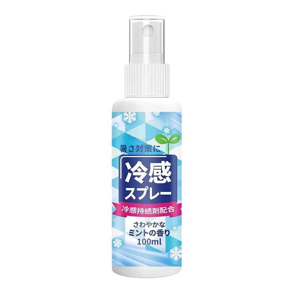 Spray Rafraîchissant Portable 100ml Effet Glacé pour Vêtements et Entraînement – Hydratation Longue 
