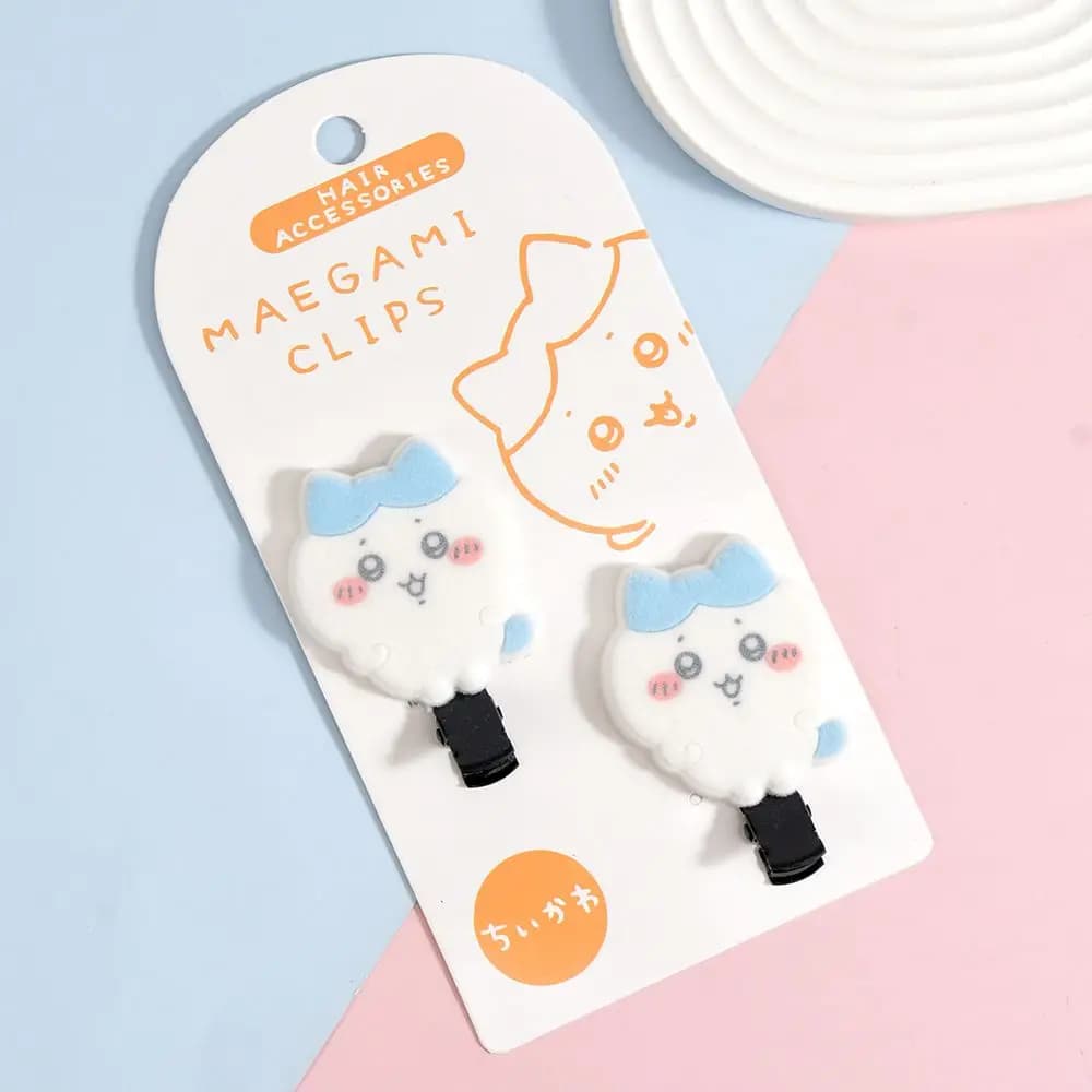 Chiikawa Kawaii pince à cheveux avec mignon Usaqi petit écureuil volant conception douce fille dessi