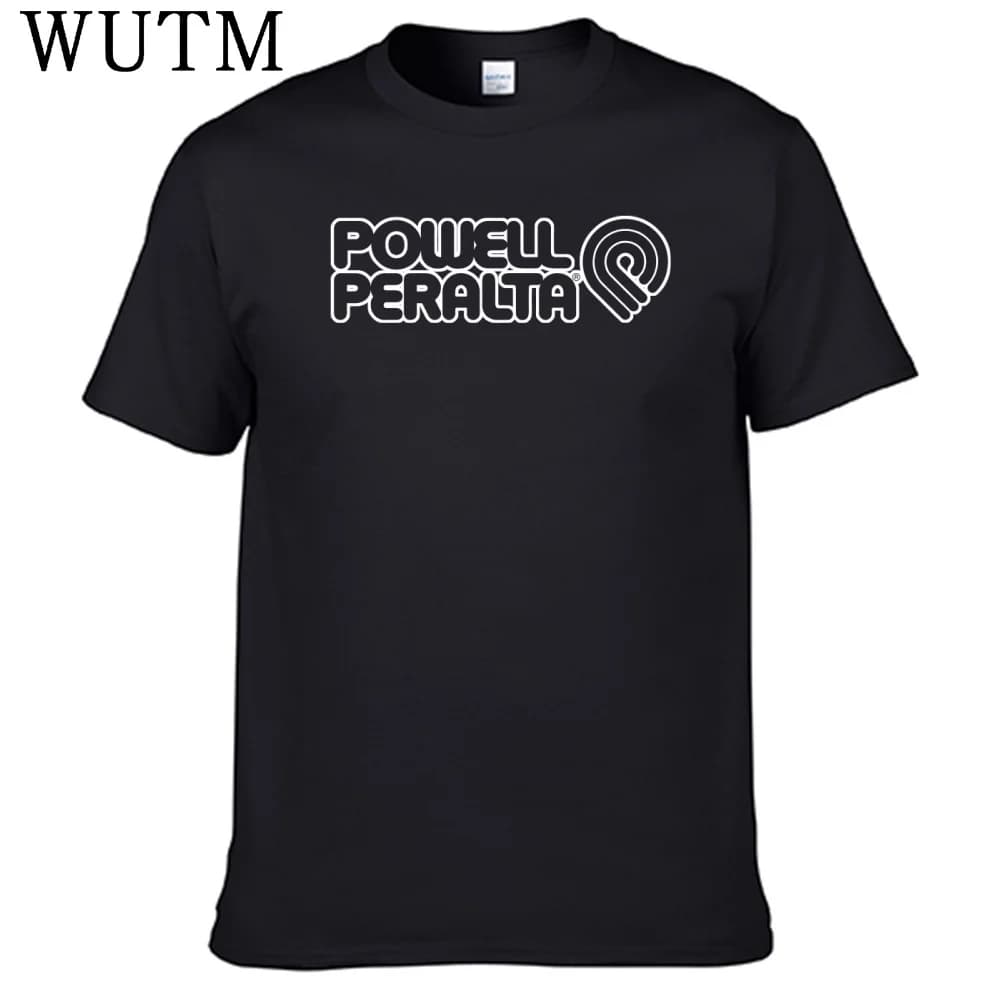T-shirt de skateboard Peralta Bones Brigade Powell, t-shirt 100% coton pour hommes