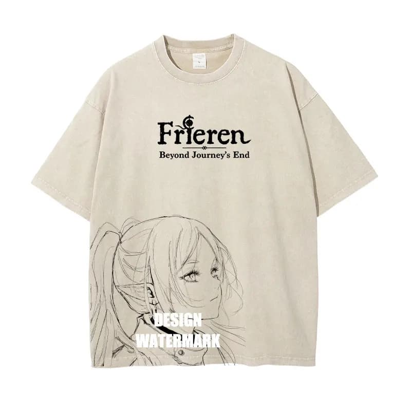 Frieren: Beyond Journey's End Anime vêtements Frieren Kawaii t-shirt hommes femmes T-shirts coton la