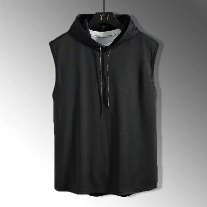 Nouveaux débardeurs et gilets sans manches pour hommes, hauts à capuche pour hommes, débardeurs et t