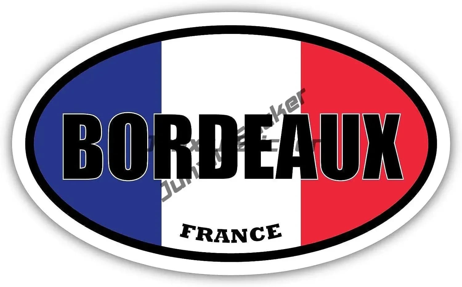 Autocollant Ovale avec Sensation pour Pare-Brise Arrière, Autocollant Imperméable, Blason France, Co