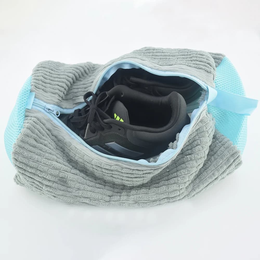 Sac de lavage en filet pour baskets et chaussures, compatible lave-linge