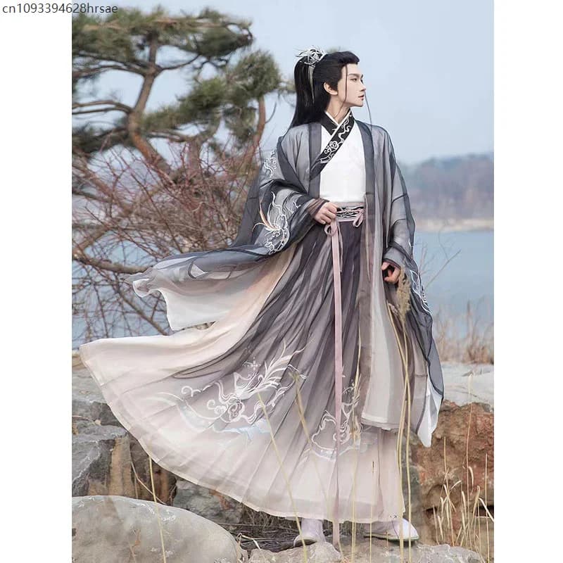 Hanfu – vêtements traditionnels chinois pour hommes, Costume de Cosplay Han Fu, tenues orientales an