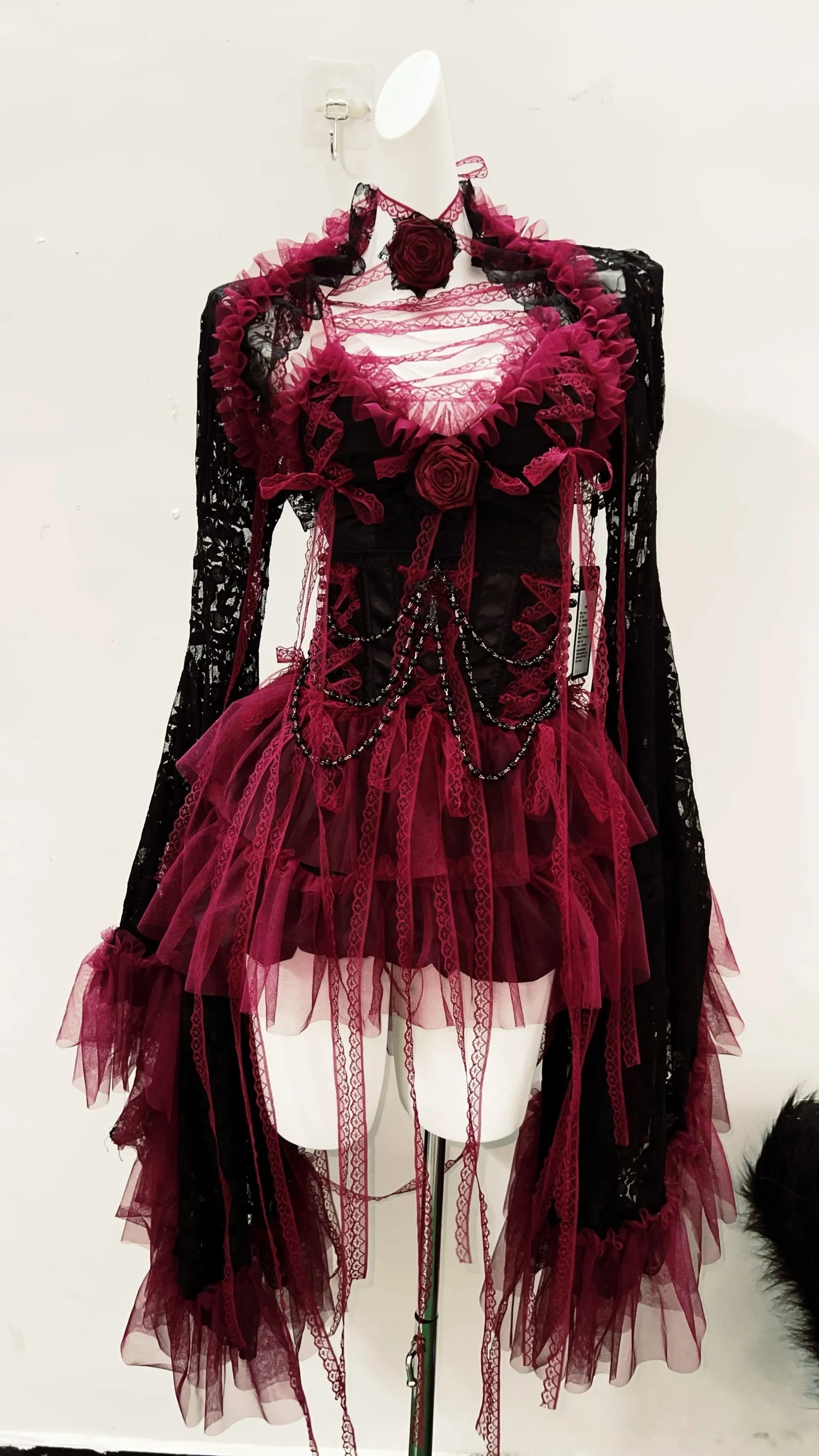 E fille vêtements robe en dentelle vêtements gothiques y2k vêtements robe vintage robe Lolita robe y
