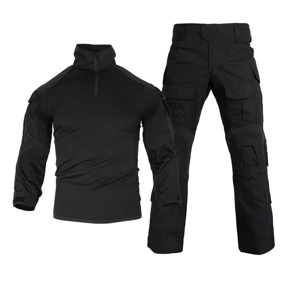 CamSolomon-Chemises et pantalons de chasse DulUniform avec coudières et genouillères, ensembles de g