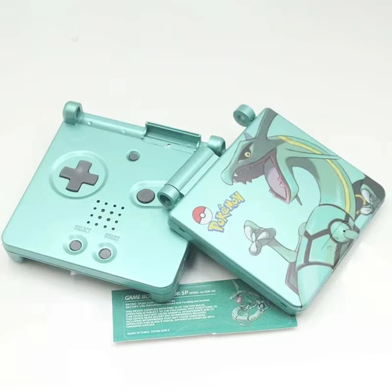 Ensemble d'emballage et de coque GBA SP Étui Rayquaza édition limitée avec boîte d'emballage compati