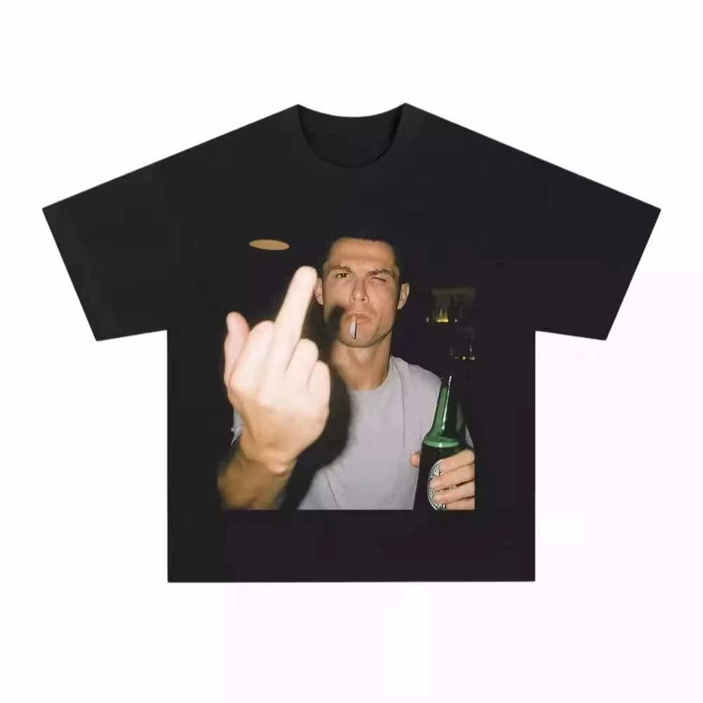 Cristiano Ronaldo After Hours – T-shirt 100% coton avec graphiques amusants, nouvelle collection d'é