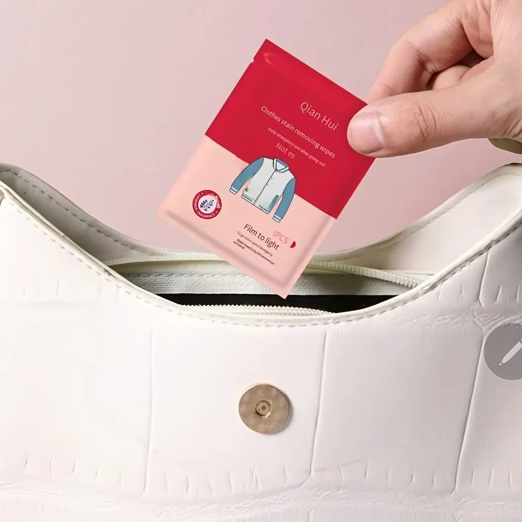 1 paquet/20 pièces emballage indépendant pour vêtements chaussures lingettes détachables d'urgence s