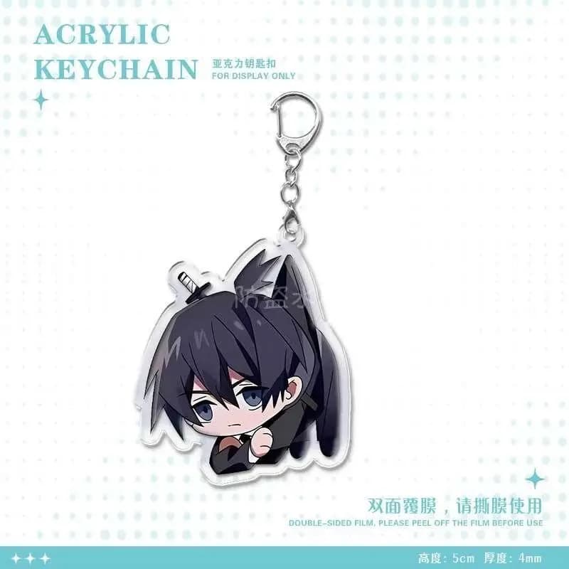 Porte-clés en acrylique Kawaii Chainsaw Man Makima Denji Power, accessoires de sac, produits périphé