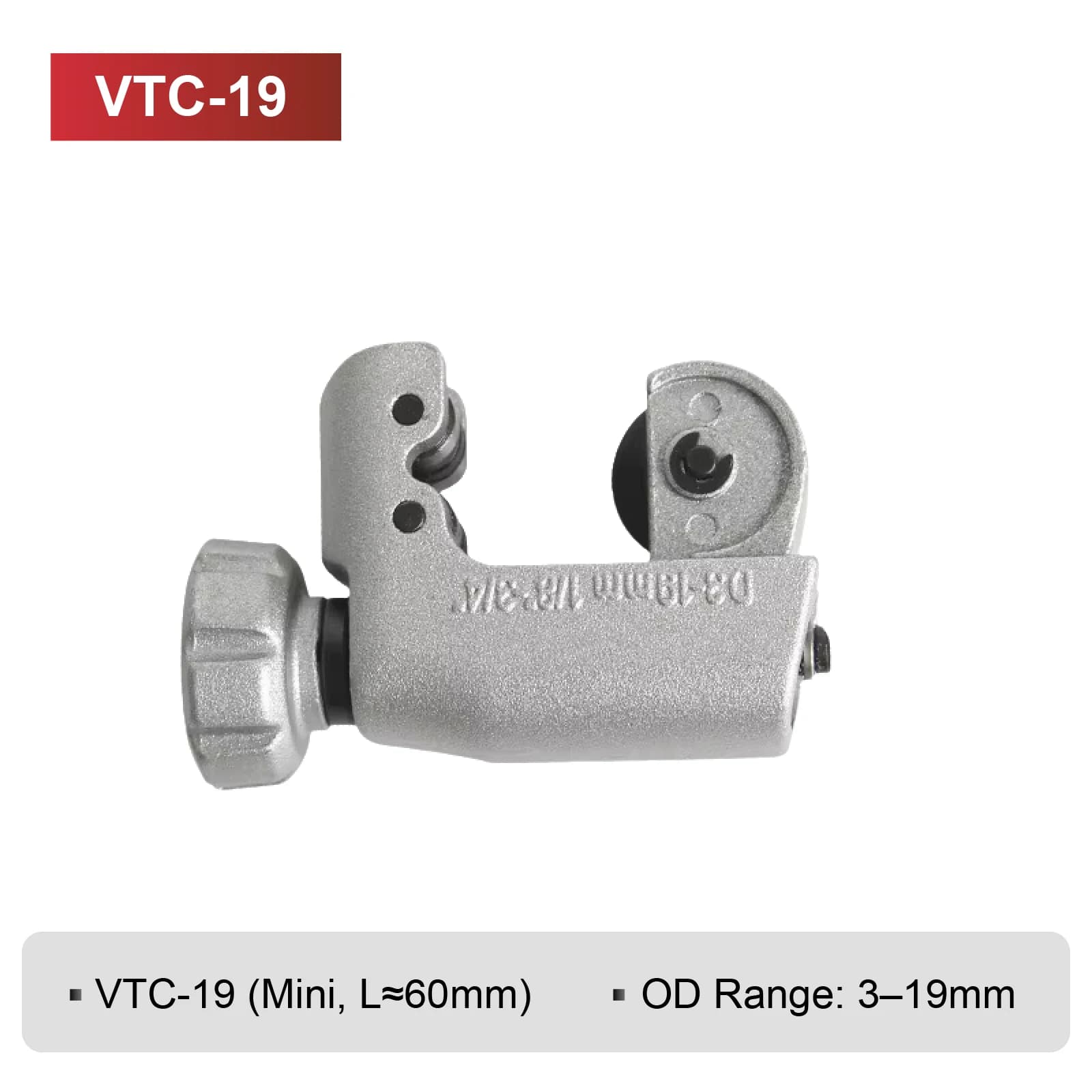 Coupe-tube en cuivre réglable 3-70mm pour HVAC outil de coupe rotatif manuel pour système de réfrigé