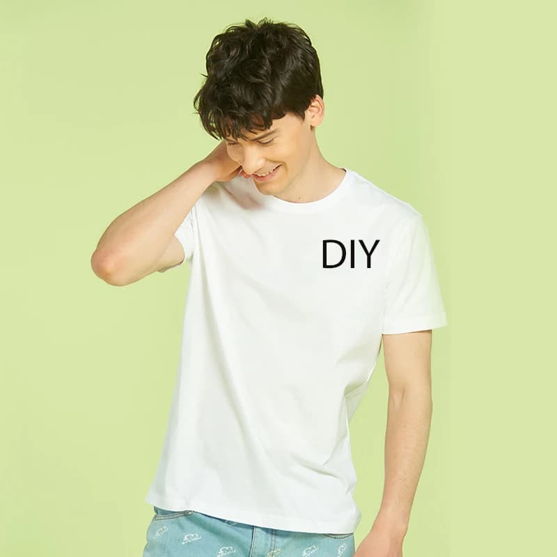T-shirt pour homme personnalisé à la mode estivale, imprimé, style Harajuku, avec logo photo DIY, t-