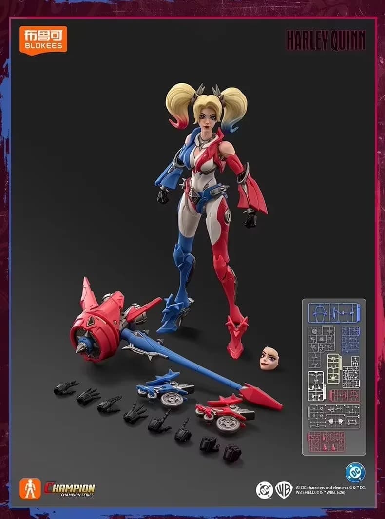 Nouvel arrivage : Figurine articulée Blokees DC Action Figure Beyond Edition Harley Quinn 4 pouces, 