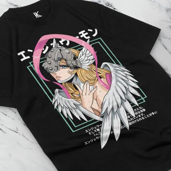 T-shirt ORIGINAL Louzan Illustrations - Digimon - Angewomon