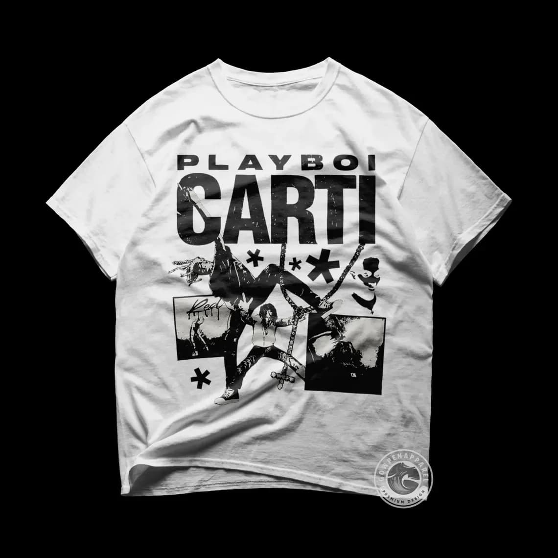 Hip Hop hommes col rond haut Vintage Playboi Carti chemise Playboi Carti T-shirt Playboi Carti T-shi