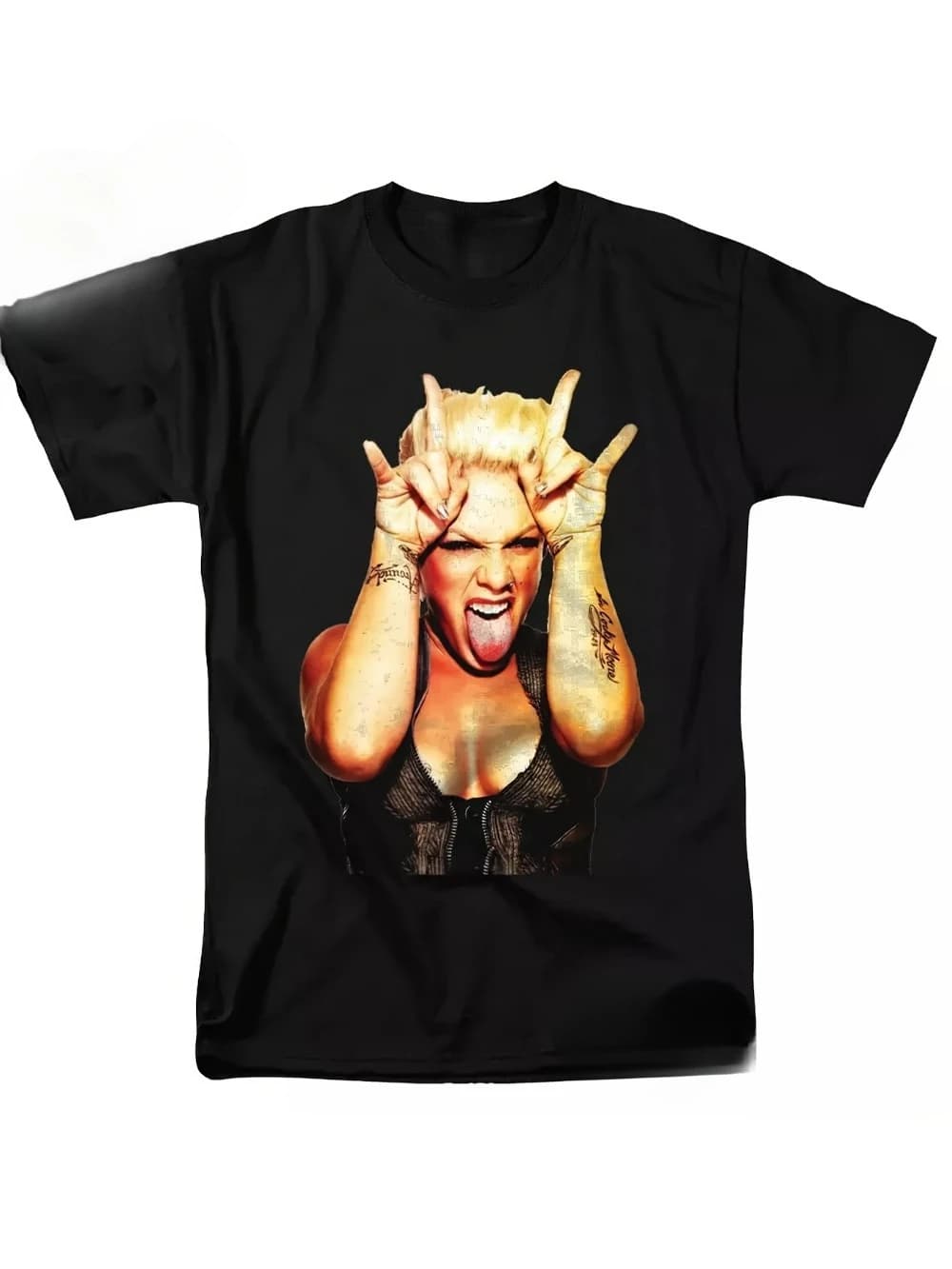 T-shirt commémoratif de la tournée de concert P Nk Summer Carnival, T-shirt imprimé avec affiche de