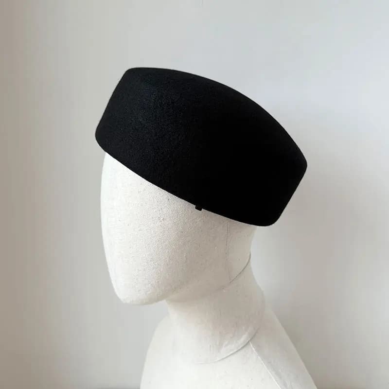 Béret en laine française pour femmes, chapeaux d'hiver, casquette chaude classique, bonnet pour dame