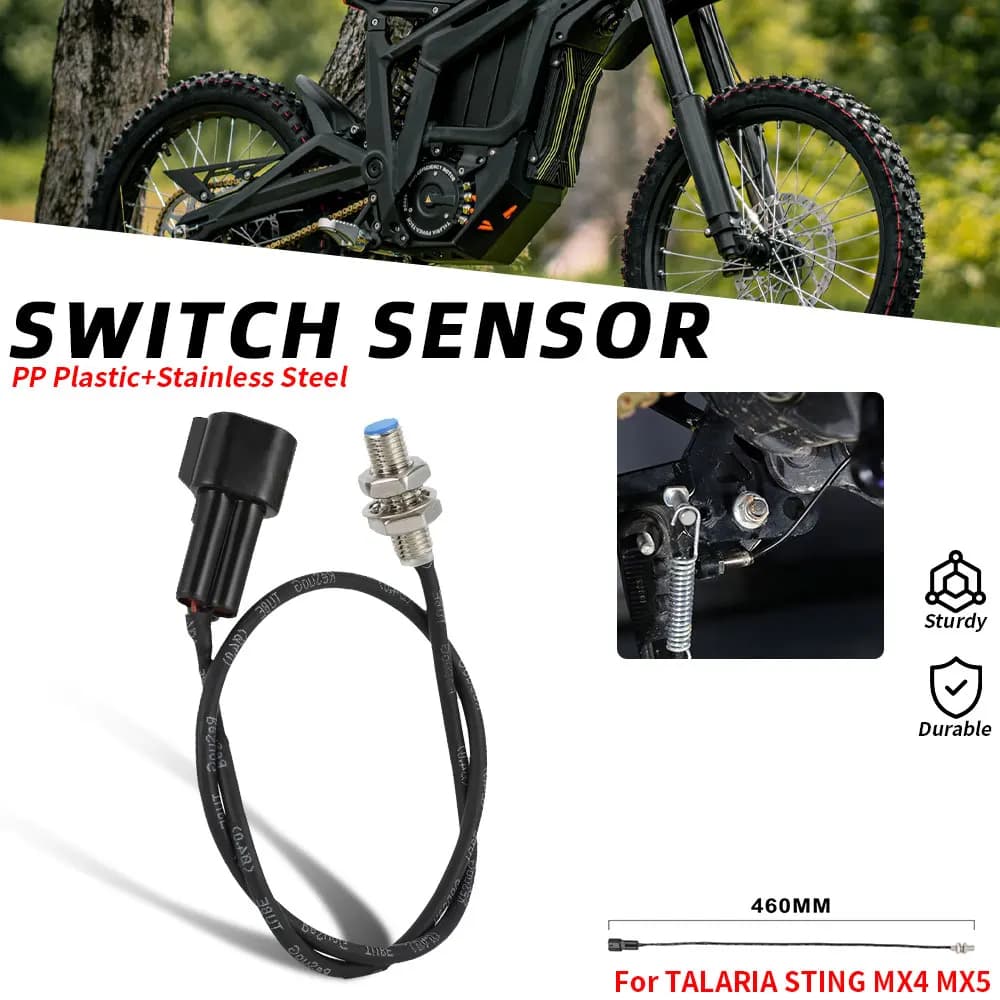Accessoires moto : Capteur d'alarme de support latéral pour moto électrique TALARIA STING MX4 MX5