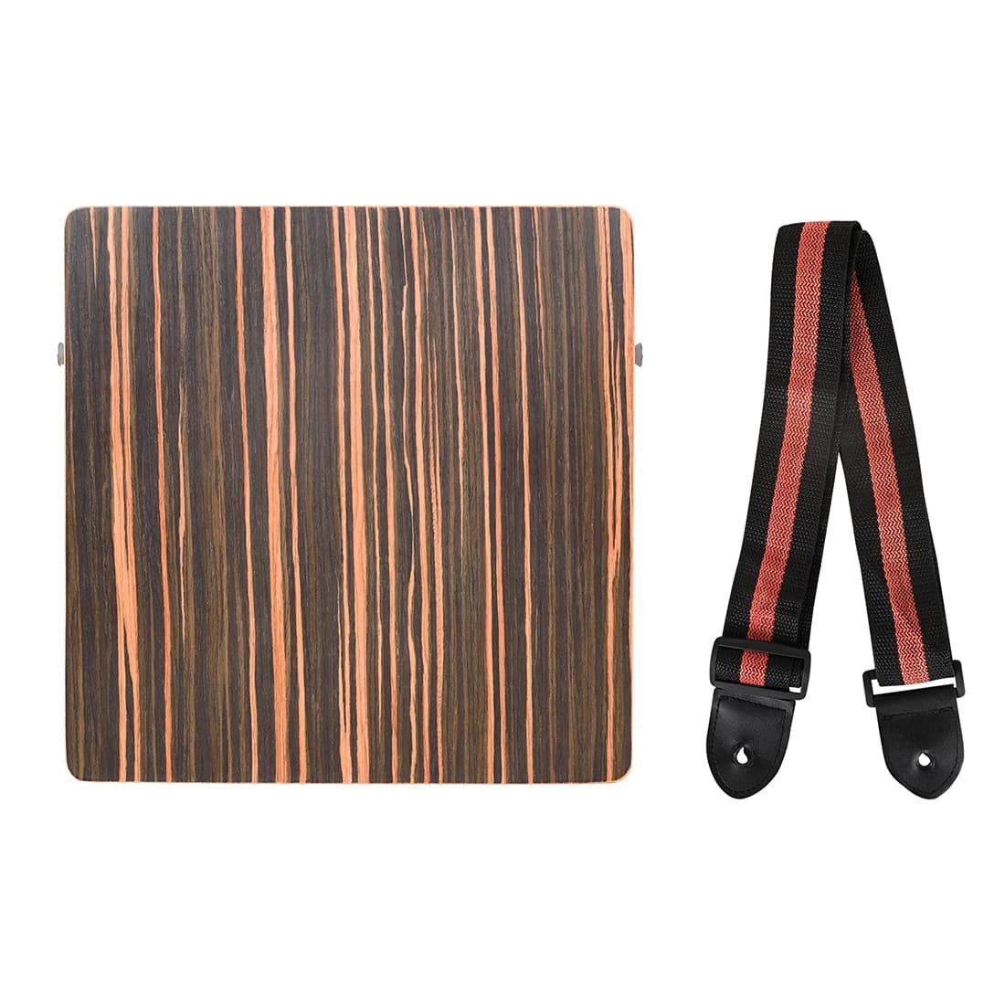 Cajon tambour boîte à main tambour Cajon avec sangle réglable Cajon plat Performance Instrument de m