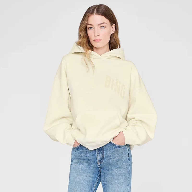 Nouveau Sweat à Capuche Femme en Coton Brodé Lettres Floquées, Manches Longues, Style Décontracté St