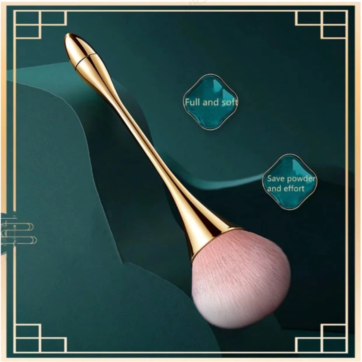 Brosse à poudre libre à petite taille, cheveux doux et moelleux, pour Blush, réglage de la poudre, o
