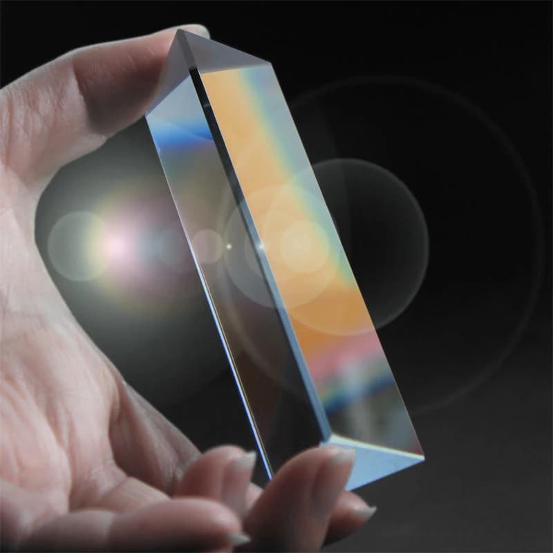 Prisme en Verre Arc-en-ciel pour Photographie, Équipement Expérimental Optique pour Étudiant