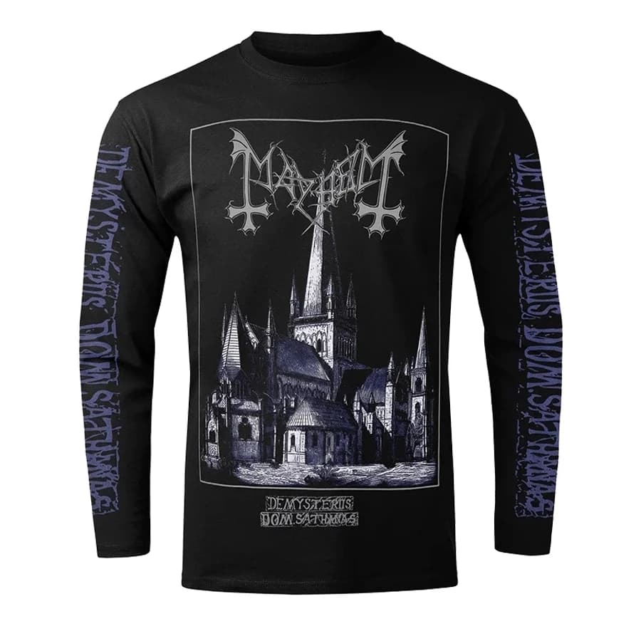 Vente chaude métal noir MAYHEM groupe street rock américain rétro 3D imprimé T-shirt hommes à manche