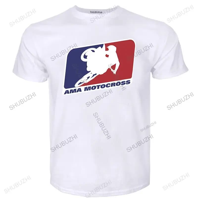 T-shirt hommes col rond offre spéciale AMA motocross superbikes moto chiné été cool T-shirt mâle cot