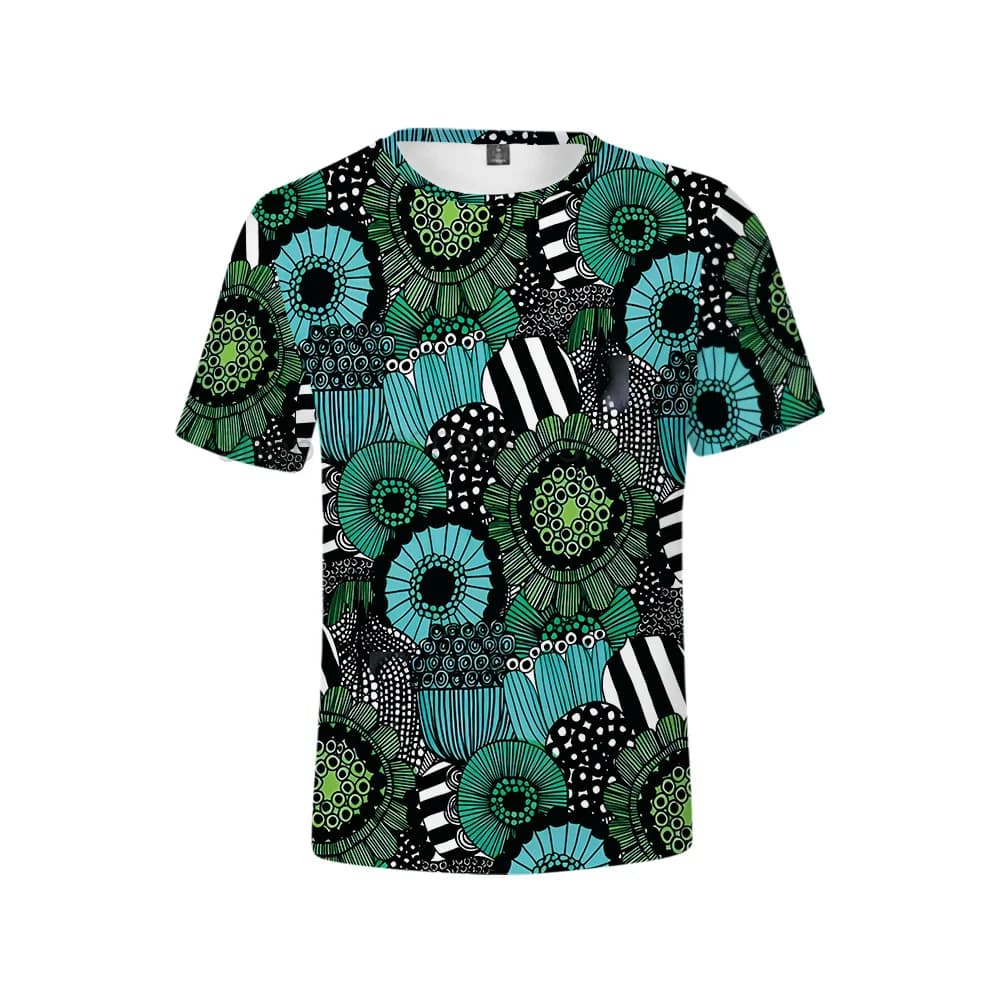 Coloré fleur puissance t-shirt Couple Style rétro hippie Vintage gymnase t-shirts 70s Golf été mode 