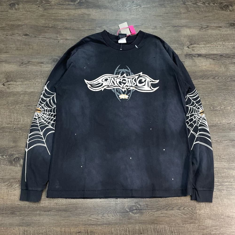 Yao mode SAINT OF MICHAEL rétro 100% coton marque de luxe surdimensionné hauts amples t-shirt décont