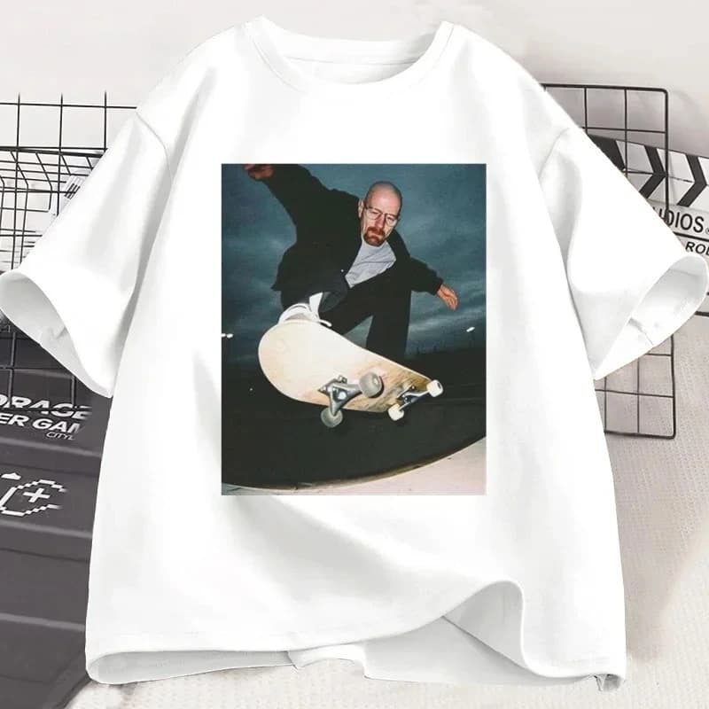 Breaking Bad Heisenberg T-shirts homme Walter blanc années 90 Skate T-Shirt femme et homme unisexe g