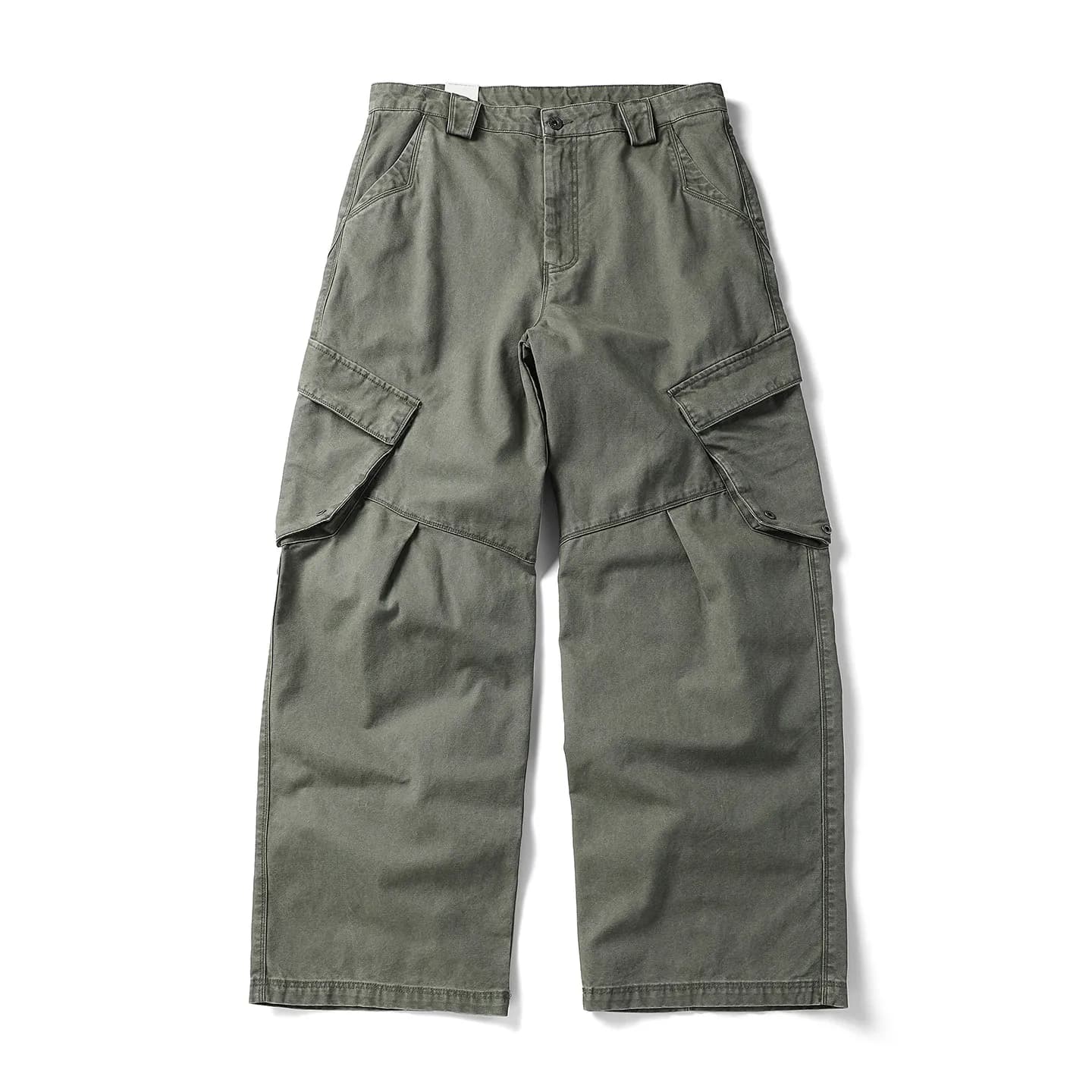 Pantalon cargo robuste pour homme, style vintage américain, coupe droite, surdimensionné, délavé, 10