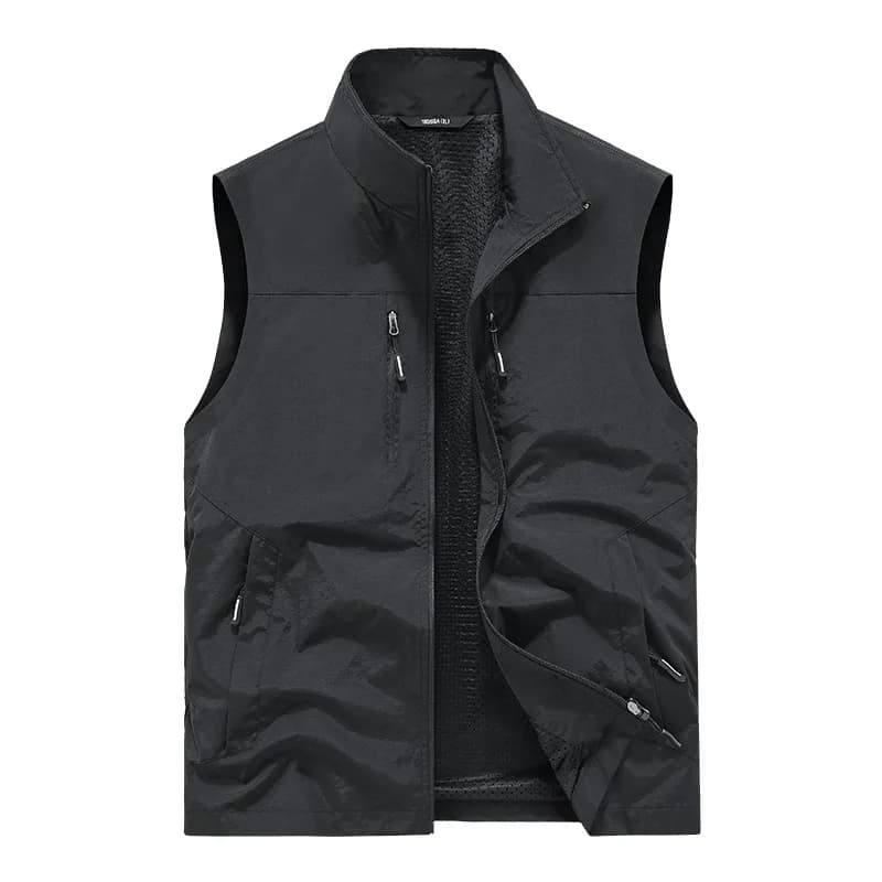 Hommes en plein air mince Cargo gilets nouvel été maille respirant gilets pêche sans manches vestes 