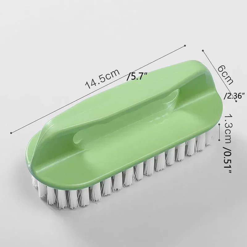 1 brosse de nettoyage multifonctionnelle à poils rigides en plastique pour chaussures, usage domesti