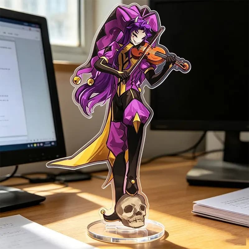 Accessoires d'anime : Figurine The Freak Circus, support en acrylique, figurine du bouffon, plaque d
