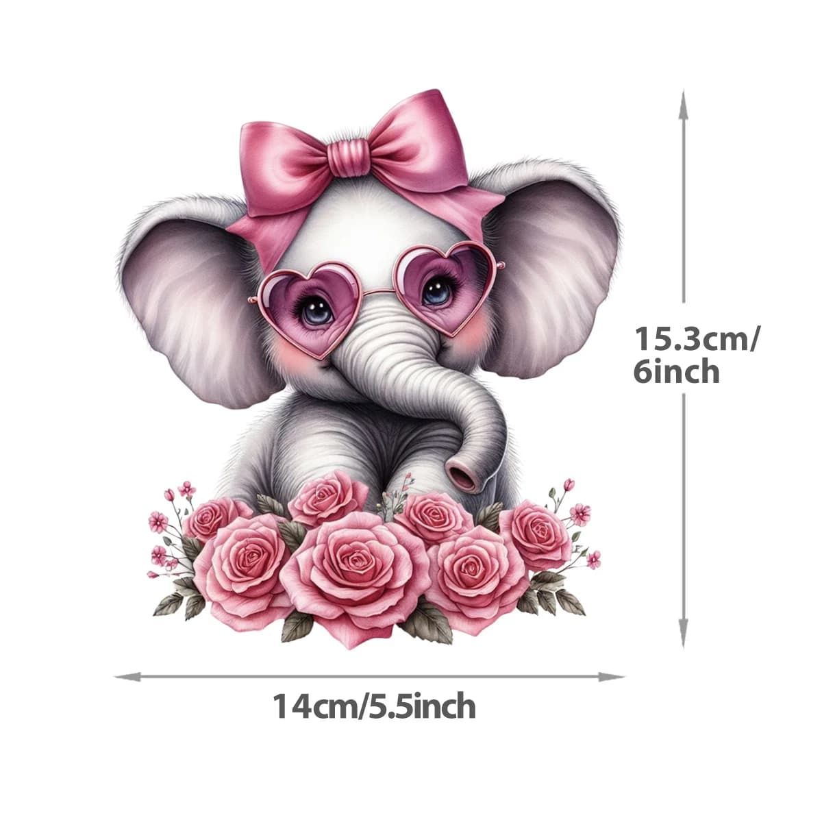Transferts thermocollants pour vêtements, autocollants animaux et fleurs, vêtements pour enfants, ra