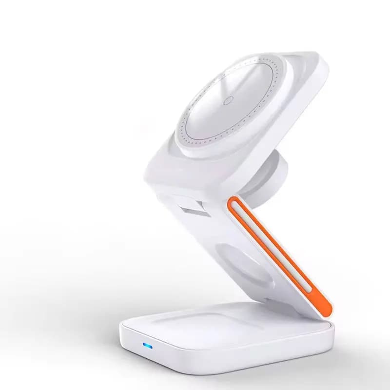 Station de charge pliable 3 en 1, chargeur sans fil magnétique rapide, support pour iPhone 17 16 15