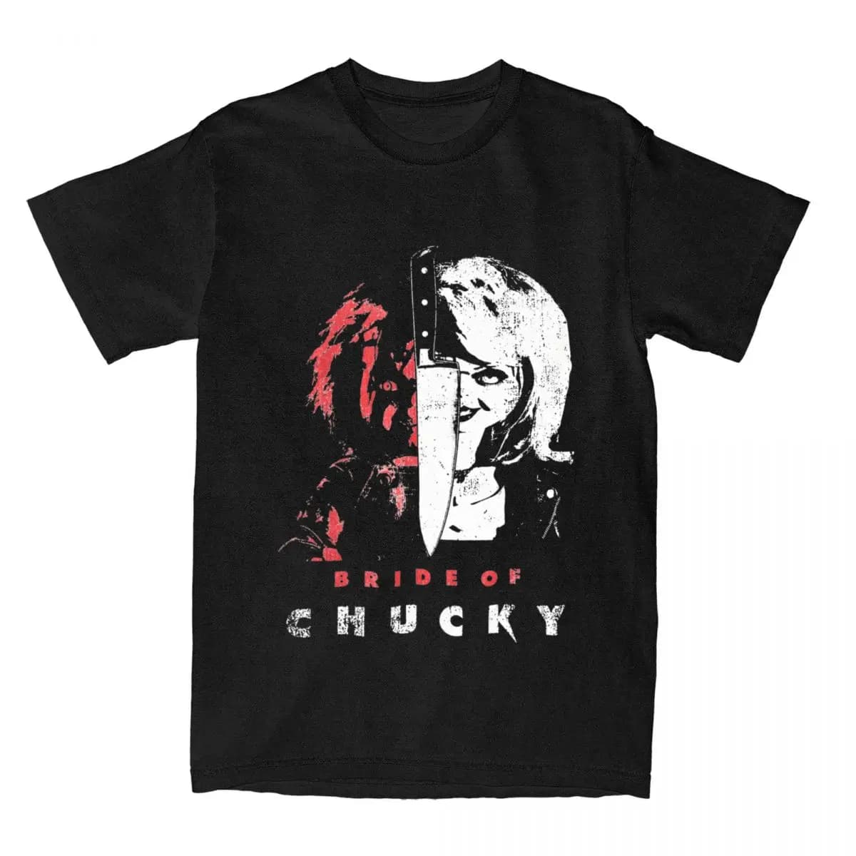 T-shirt à manches courtes Chucky Horror Butter Split Portrait pour hommes, t-shirts décontractés en