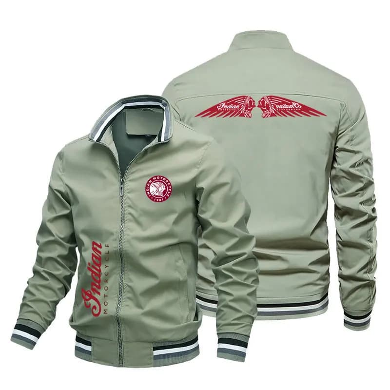 Veste de moto indienne pour hommes printemps et été loisirs de plein air mode manteau de sport ultra