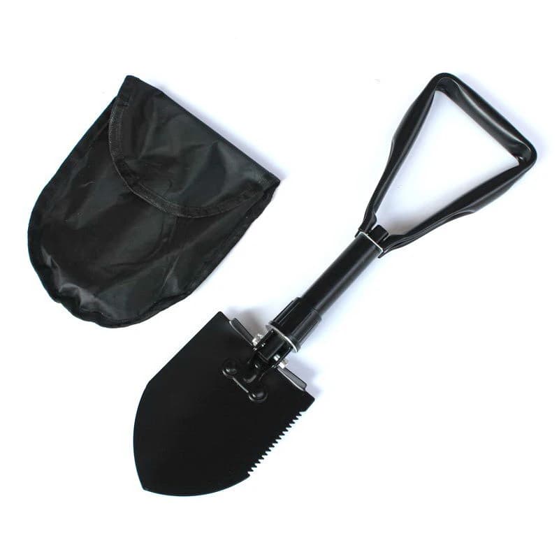 Pelle pliable 3 en 1 pour l'extérieur, pelle de Camping multifonctionnelle Portable avec sac pour la
