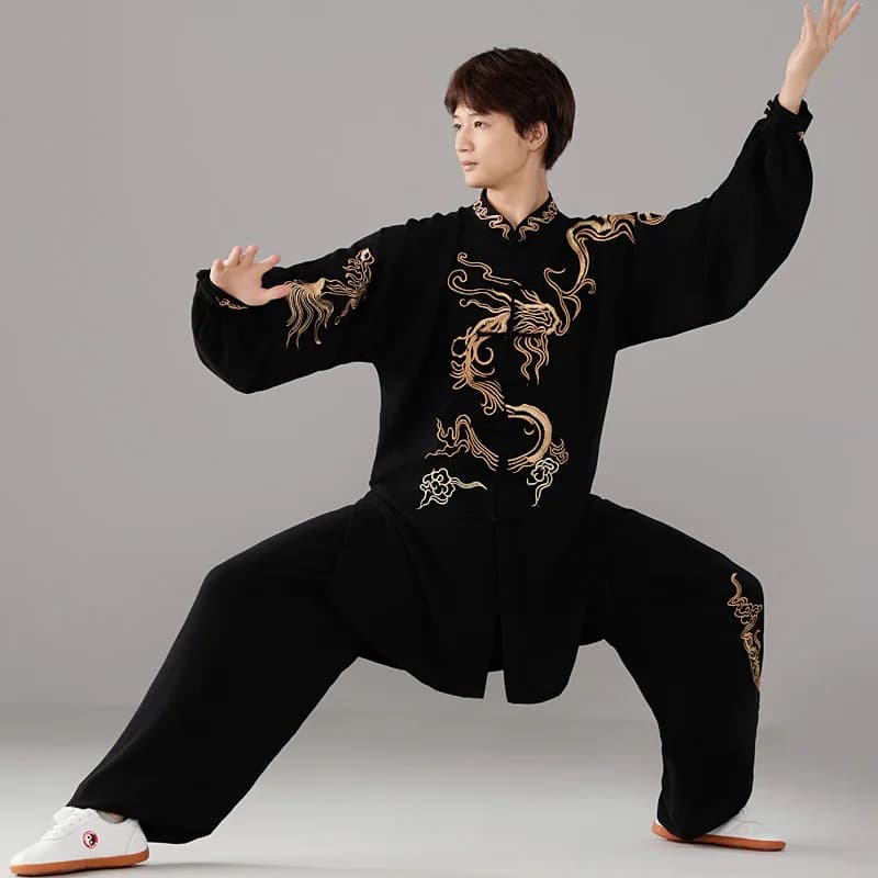 Ensemble de costumes Tai Chi Kung Fu 2025 – Uniforme d'entraînement Baduanjin Qigong pour hommes et